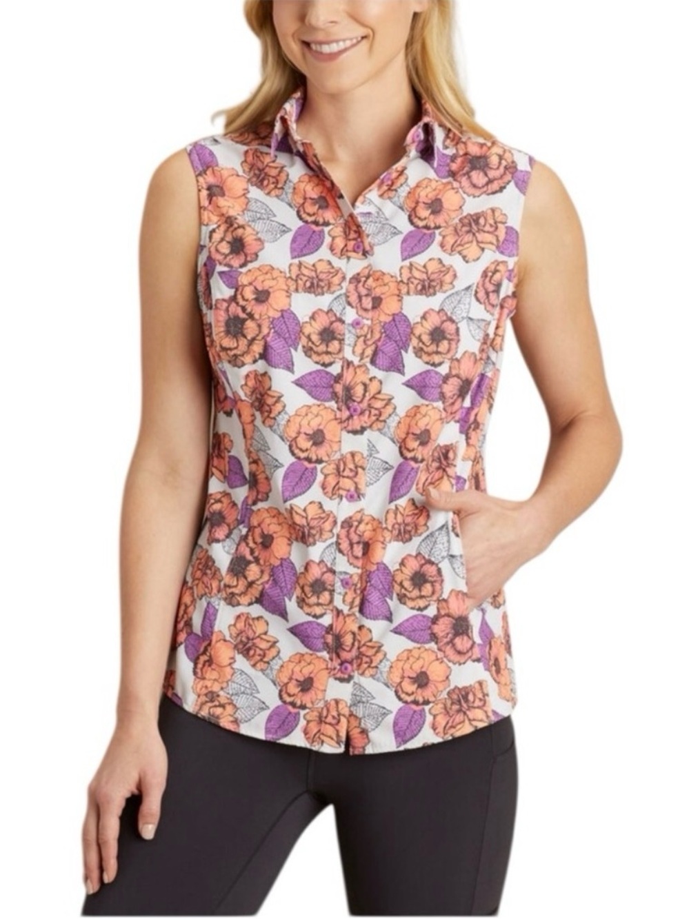 Duluth Trading Company Sidewinder Sleeveless Top - Picture 2 of 5